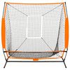vidaXL Multisport-Übungsnetz Baseball Schwarz 174x76x158,5 cm