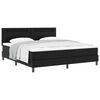 vidaXL Boxspringbett mit Matratze Schwarz 180 x 200 cm Kunstleder