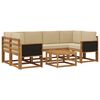 vidaXL Outdoor-Sofagarnitur 5 stk. Natur