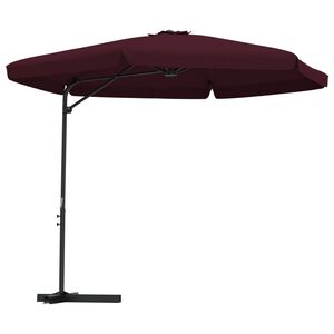 vidaXL Sonnenschirm mit Stahl-Mast 300 cm Bordeauxrot
