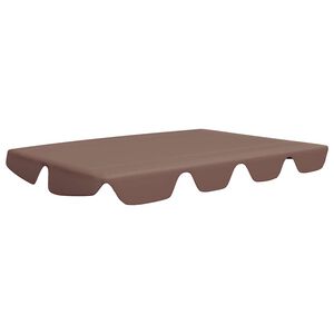 vidaXL Ersatzdach f&uuml;r Hollywoodschaukel Braun 150/130x105/70 cm