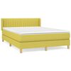 vidaXL Boxspringbett mit Matratze Gr&uuml;n 140x200 cm Stoff