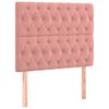 vidaXL Boxspringbett mit Matratze Rosa 90x190 cm Samt