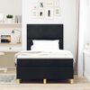 vidaXL Boxspringbett mit Matratze Schwarz 120 x 190 cm Stoff