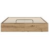 vidaXL Ottoman Bettgestell Artisan-Eiche 120 x 200 cm Holzwerkstoff