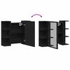 vidaXL Badezimmerspiegelschrank Schwarze Eiche 80 x 20,5 x 64 cm Holzwerkstoff