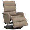 vidaXL Relaxsessel mit Fu&szlig;teil Cappuccino-Braun Kunstleder