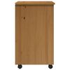 vidaXL Rollschrank mit Schubladen MOSS Honigbraun Massivholz Kiefer