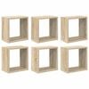 vidaXL W&uuml;rfelregale 6 Stk. Sonoma-Eiche 26x15x26 cm
