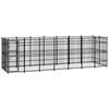 vidaXL Outdoor-Hundezwinger Stahl 12,9 m&sup2;