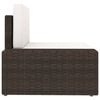 vidaXL 9-tlg. Garten-Lounge-Set Poly Rattan Braun