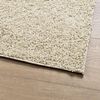 vidaXL Teppich Shaggy Hochflor Modern Golden 160x230 cm
