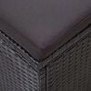 vidaXL 6-tlg. Garten-Lounge-Set mit Kissen Poly Rattan Schwarz