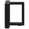 vidaXL Couchtischbeine T-Form 2 Stk. Schwarz 30x25x(30-31) cm Stahl