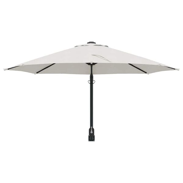 vidaXL Gartenparasol Beige und Schwarz 248 x 248 x 148 cm
