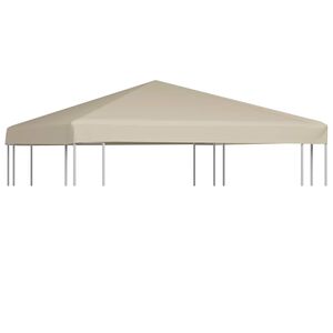 vidaXL Pavillondach 310 g/m&sup2; 3&times;3 m Beige