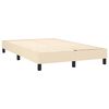 vidaXL Boxspringbett mit Matratze Creme 120x200 cm Stoff