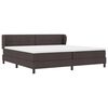 vidaXL Boxspringbett mit Matratze Dunkelbraun 200 x 200 cm Stoff