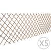 vidaXL Weidenzaun 5 Stk. 180x90 cm