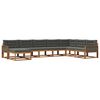 vidaXL Outdoor-Sofagarnitur 8 stk. Natur und Anthrazit