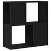 vidaXL TV-Schrankset 60 x 24 x 63 cm Schwarz Holzwerkstoff