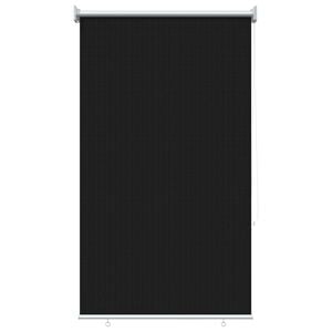 vidaXL Au&szlig;enrollo 90% UV-Block Schwarz 80 x 230 cm HDPE