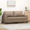 vidaXL 2-Sitzer-Sofa Cappuccino-Braun 140 cm Kunstleder