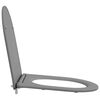 vidaXL Toilettensitz Grau 47 x 36 x 3,4 cm Duroplast