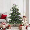 vidaXL K&uuml;nstlicher klappbarer Weihnachtsbaum Gr&uuml;n 150 cm PVC und Stahl