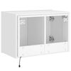 vidaXL TV-Wandschrank mit LED-Leuchten Wei&szlig; 60x35x41 cm