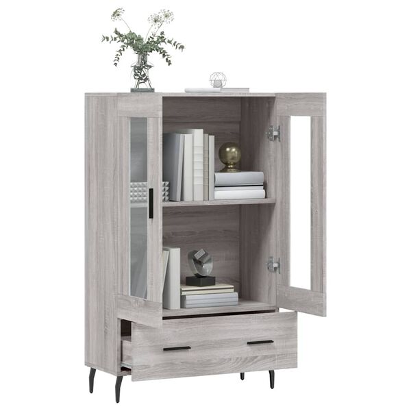 vidaXL Highboard Grau Sonoma 69,5x31x115 cm Holzwerkstoff