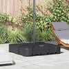vidaXL Basis für Freischwinger-Sonnenschirm Schwarz 86 x 86 x 19 cm