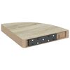 vidaXL Eck-Schweberegale 2 Stk. Eichen-Optik 25x25x3,8 cm MDF