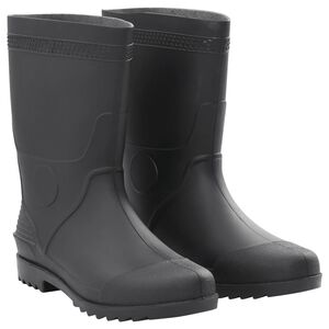 vidaXL Gummistiefel Schwarz Gr&ouml;&szlig;e 45 PVC