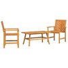 vidaXL Garten-Lounge-Set 3 pcs Braun Massivholz Akazie
