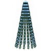 vidaXL LED-Weihnachtsbaum 150 cm 240 LEDs Blau Stahl Gr&uuml;n