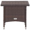 vidaXL Beistelltisch Braun 50x50x47 cm Poly Rattan