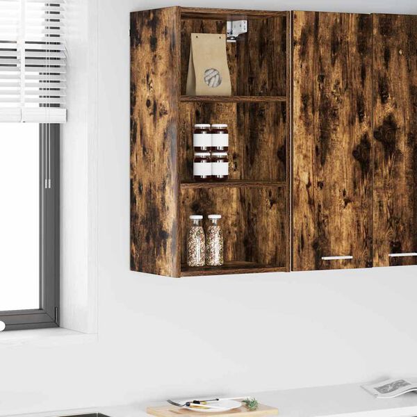 vidaXL H&auml;ngeschrank Ger&auml;ucherte Eiche 40 x 29,5 x 80 cm Holzwerkstoff