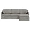 vidaXL Sofa Hellgrau Gesamtabmessungen: 228 x 134 x 80 cm (B x T x H)