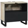 vidaXL Waschbeckenschrank mit Regal Wei&szlig; 62 x 33 x 58 cm Holzwerkstoff