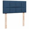 vidaXL Boxspringbett mit Matratze Blau 90x190 cm Stoff