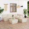 vidaXL 6-tlg. Garten-Paletten-Lounge-Set Imprägniertes Fichtenholz