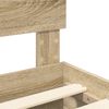 vidaXL Bettrahmen mit Kopfteil Sonoma-Eiche 140 x 190 cm Holzwerkstoff