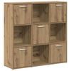 vidaXL B&uuml;cherregal Artisan-Eiche 90x28x90 cm Holzwerkstoff