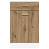 vidaXL Schubunterschrank Lyon Artisan-Eiche 40x46x81,5 cm Holzwerkstoff