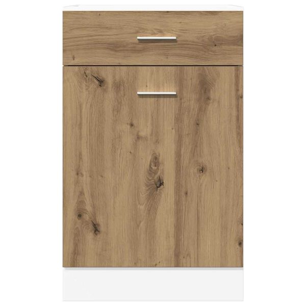 vidaXL Schubunterschrank Lyon Artisan-Eiche 40x46x81,5 cm Holzwerkstoff