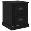 vidaXL Nachttisch Schwarz Eichen-Optik 39 x 39 x 47,5 cm Holzwerkstoff