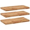 vidaXL Schweberegale 3 Stk. 60x40x4 cm Massivholz Akazie &Ouml;lbehandelt