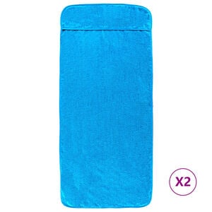 vidaXL Strandt&uuml;cher 2 Stk. T&uuml;rkis 60x135 cm Stoff 400 GSM