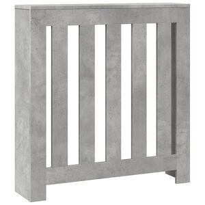 vidaXL Heizk&ouml;rperverkleidung Betongrau 78x20x82 cm Holzwerkstoff